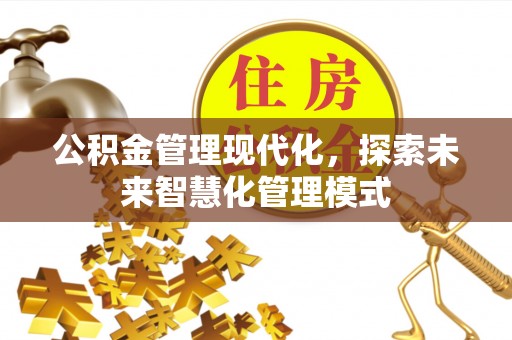 淄博公积金管理现代化，探索未来智慧化管理模式